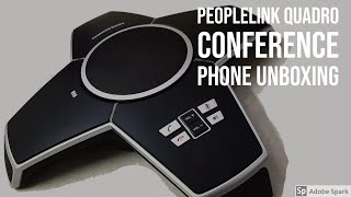 PeopleLink Quadro  Hybrid Conference phone Unboxing [upl. by Tifanie]