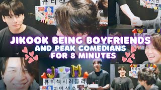 Jikook being boyfriends and peak comedians for 8 minutes [upl. by Atiruam]