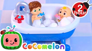 Bath Song  CoComelon Toy Play Learning  Nursery Rhymes for Babies [upl. by Eed]