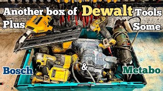 Another big box of Dewalt tools in for repair Plus a broken Bosch hammer and Metabo grinder [upl. by Bohun]