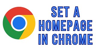 How to Set a Homepage in Google Chrome [upl. by Bollay701]