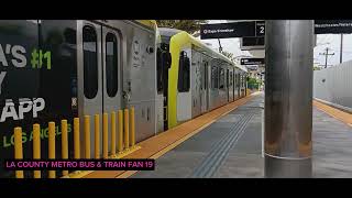 QUICK TRIP LACMTA METRO K LINE TRAIN TO EXPO AND CRENSHAW STATION [upl. by Adnawat848]