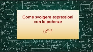 Come svolgere espressioni con le potenze [upl. by Gonsalve]