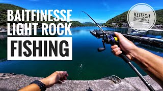 Multi Species BFS Light Rock Fishing with Keitech Easy Shiner [upl. by Nizam]