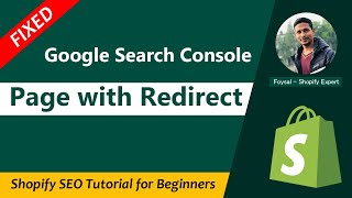 How to Fix Page with Redirect Google Search Console in Shopify ✅ Shopify SEO [upl. by Shih476]