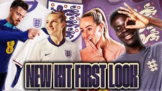 quotWOW I Have No Wordsquot 🤩  England Players Get A First Look At The New England Home and Away Kit 👀 [upl. by Coster589]