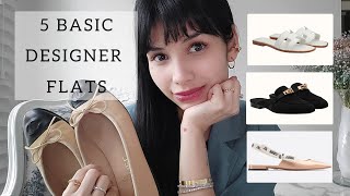 Top 5 Basic Designer Flats  Chanel Hermes Dior Ferragamo [upl. by Matthaeus]