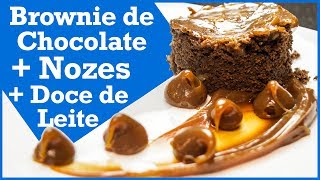 🔴 Brownie de Chocolate Nozes e Doce de Leite  Ao Vivo [upl. by Ardnuassak841]