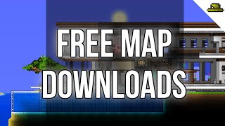 Free Terraria Map Downloads [upl. by Akcirehs]