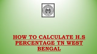 How to calculate HS percentage West Bengal [upl. by Joice]