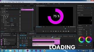 Adobe Premiere Pro cc loading Animation [upl. by Ylle]