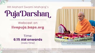 Mahant Swami Maharaj Puja darshan live 25112023 Bochasan maa live [upl. by Ennaharas]