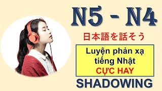 Hội thoại tiếng nhật tự nhiên N5  N4 1 [upl. by Olim595]