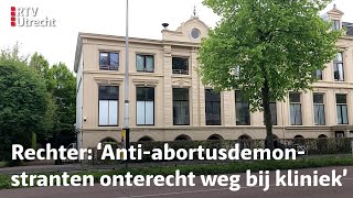 Mogen antiabortusdemonstranten tóch voor de deur van de kliniek demonstreren  RTV Utrecht [upl. by Marcie358]