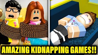 AMAZING ROBLOX KIDNAPPED GAMES THAT YOU NEED TO PLAY [upl. by Kayle]