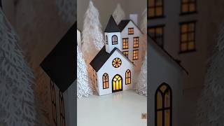 Make the cutest chapel with your Cricut papercraft cricutdiy diycrafts diydecor christmas art [upl. by Nihi]