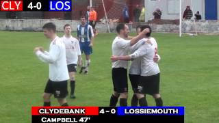 Clydebank v Lossiemouth United 251014 [upl. by Neala]