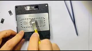 LED LCD TV EMMC REBALLING Stencil Kit BGA153 BGA169 Bga Reball Tools [upl. by Naffets]