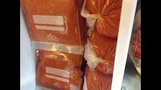 Pasta Sauce Large Freezer Batch [upl. by Aihsenek]