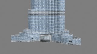 Dubai Burj Khalifa 3D Model Texture [upl. by Lianne]