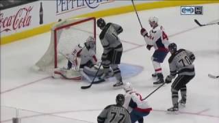 Anze Kopitar Scores On Philipp Grubauer  Kings Tie Capitals 22 [upl. by Eseyt]