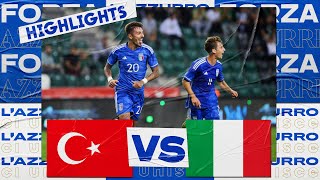 Highlights TurchiaItalia 02  Under 21  Qualificazioni U21 EURO 2025 [upl. by Birgitta427]