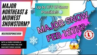 Major Northeast amp Midwest Snowstorm Soon [upl. by Holcomb538]