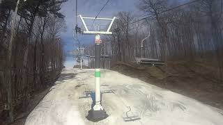 Ski conditions Mont Saint Bruno Lift D March 5 20241 [upl. by Roydd]