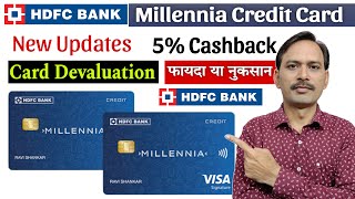 HDFC Millennia Credit Card Benefits  HDFC Millennia Credit Card Devaluation  HDFC Credit Card [upl. by Enywad407]