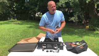 Pit Boss 2 Burner Griddle  Unboxing and review  side by side Coleman propane camp stove [upl. by Annert]