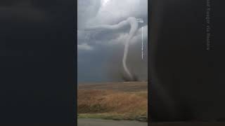 Massive Tornado Rips Through Iowa With 110 mph Winds [upl. by Anelem437]