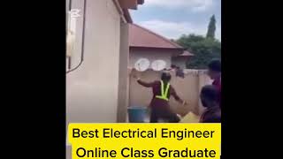 The best Engineer Online Class Graduate🤣funny goodvibes plslikesubscribe [upl. by Nasho]