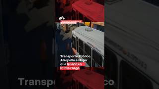 Transporte público atropella a mujer que quedó en punto ciiego  N Shorts [upl. by Rabelais]