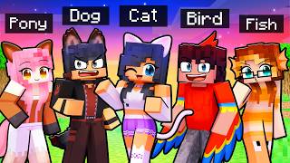 10 FRIENDS on one PET BLOCK in Minecraft [upl. by Barnet366]