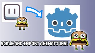 How to Import and Scale Animated SpriteSheets from Aseprite to Godot VERY EASY [upl. by Hayouqes]