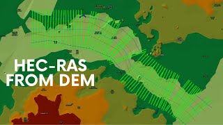 HECRAS 2D Modelling using DEM [upl. by Adiarf]