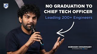 Tech Entrepreneurship Masterclass ft Subhash CTO Dukaan [upl. by Crispas]