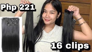 221 PESOS HAIR EXTENSIONS CHEAPEST Review  Philippines  Positive Jane [upl. by Bonni448]