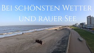 Cuxhaven Duhnen Spaziergang bei kleiner Sturmflut [upl. by Ariaj]