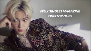 Felix Singles Magazine Twixtor Clips  Give Credit [upl. by Nerrat947]