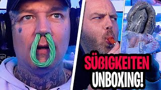 Monte PROBIERT Lutsch Pulver🤣 SÜßIGKEITEN UNBOXING  MontanaBlack Stream Highlights [upl. by Nennek]