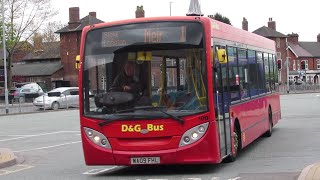 Buses at NewcastleUnderLyme  Spring 2022 [upl. by Elocim]