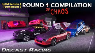 KotM4 Tournament 2 Round 1 Compilation Diecast Racing [upl. by Idoux]