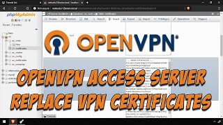 Replace OpenVPN Access Server VPN Server and CA Certificates [upl. by Sosthena]