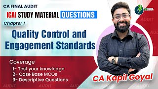 LEC 1  CH 1 CA FINAL AUDIT ICAI STUDY MATERIAL CASE BASE MCQS  SQC 1 amp SA 220 BY CA KAPIL GOYAL [upl. by Alphonso]