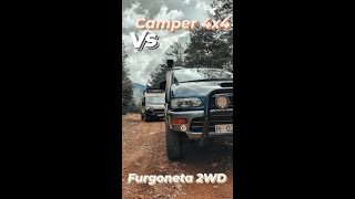 💥 Ruta OFF ROAD  Furgoneta tracción 4x4 Vs Camper 2wd todoterreno ⚙️ Pirineo SHORT CORTO [upl. by Apthorp]