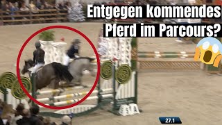 Kam euch schon mal ein Pferd im Parcours entgegen 😱  In Mechelen ist zum Glück alles gut gegangen [upl. by Warp]