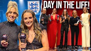 THE BEST FIFA FOOTBALL AWARDS  Day In The Life  Featuring Lionesses  Ella Toone VLOGS [upl. by Suirtimid]