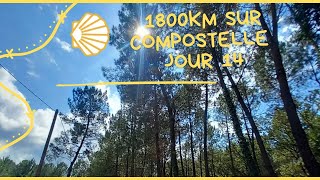 1800km sur compostelle jour 14 Bernosbeaulac Roquefort 43km km voiedevezelay [upl. by Lorrie]