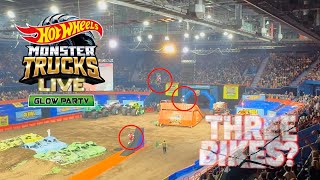 Hot Wheels Monster Trucks Live™ Glow Party™ BIKE SHOW [upl. by Cindie497]